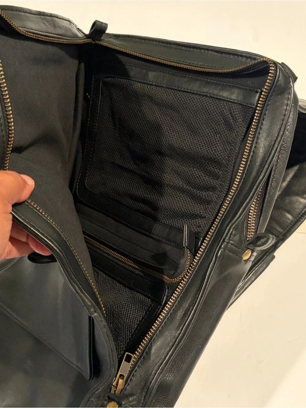 Nicholas K Black Leather Sling Pack One Strap Backpack Utilitarian Avant Garde